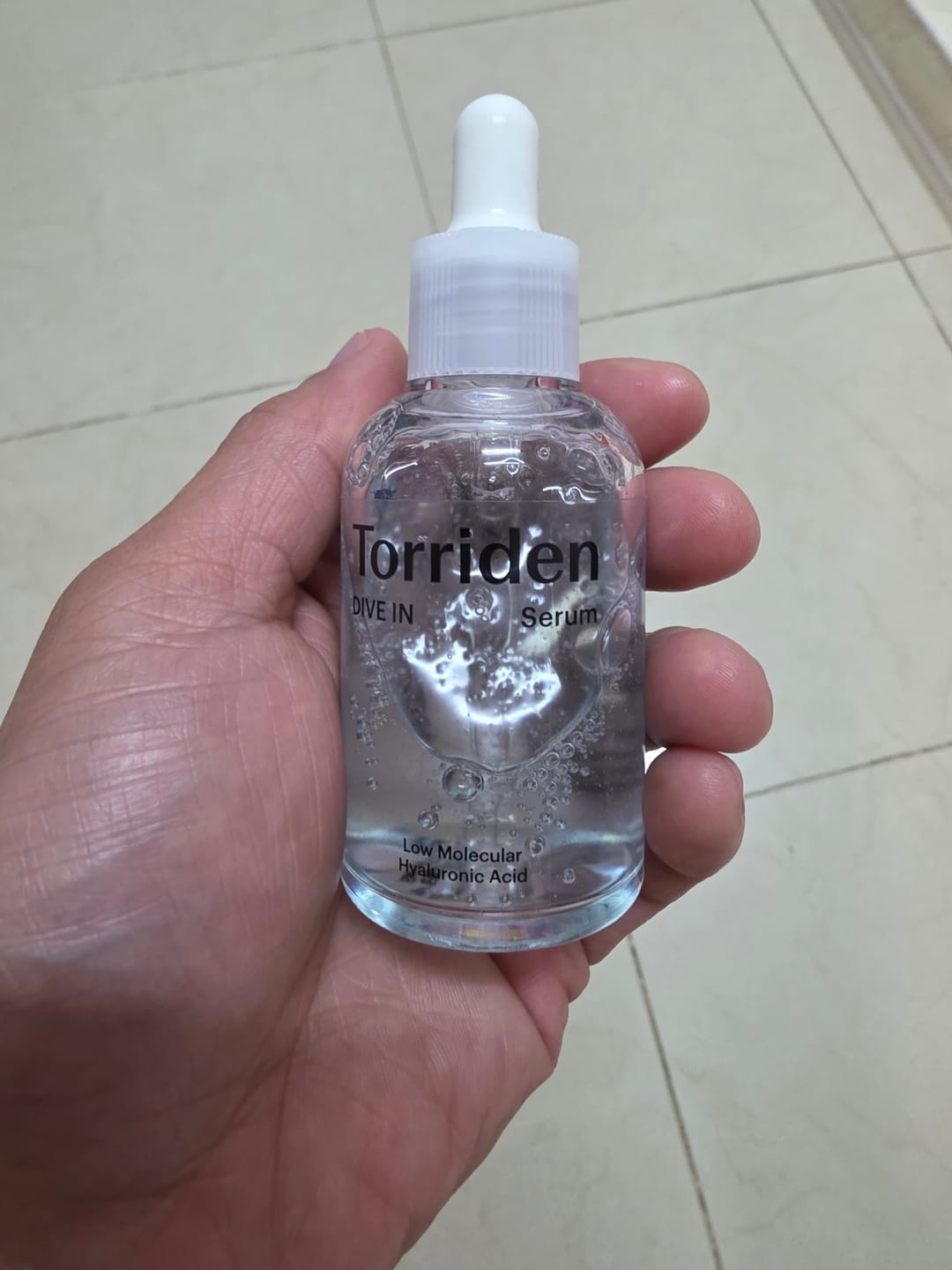 Customer photo review of سيرم حمض الهيالورونيك دايف-إن من توريدن - 50مل