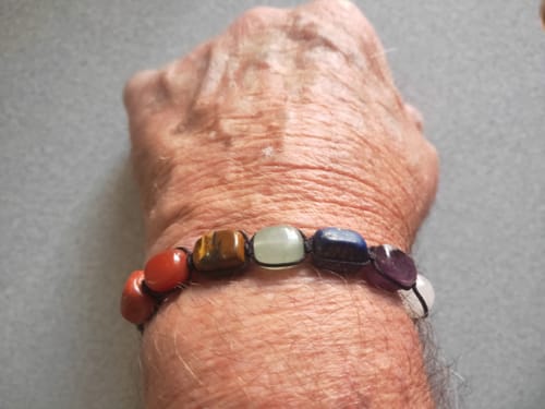 Customer photo review of The Seven Chakra Elemental Balance Bracelet