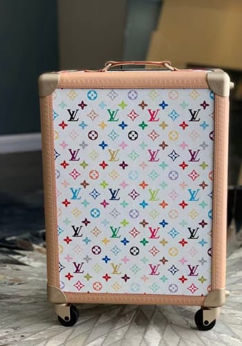 Customer photo review of CUSTOM MONOGRAM ROLLING TRUNK (MULTICOLOUR) X TAKASHI