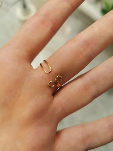 Customer photo review of Pembe Kuvars Yüzük Seti
