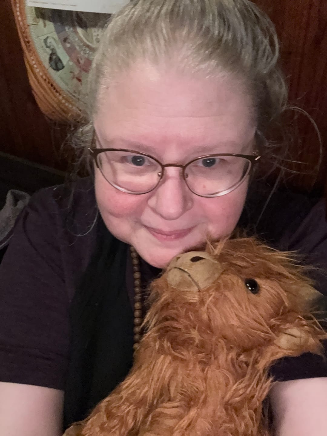 Customer photo review of Scottish Highland Cow Soft Stuffed Plush Toy