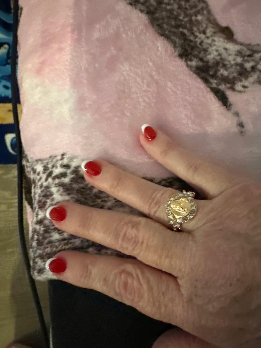 Customer photo review of FREE Today: Elegant Virgin Mary Emblem Ring: Sacred Detail for Daily Devotion