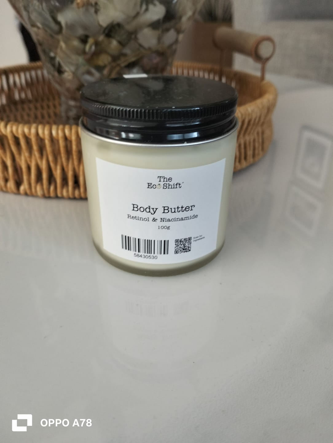 Customer photo review of Body Butter with Retinol & Niacinamide