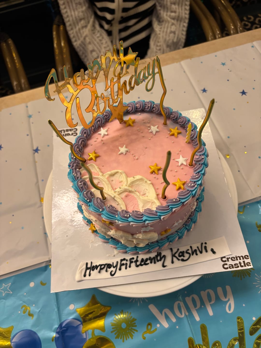 Customer photo review of Aesthetic Ombre Cake