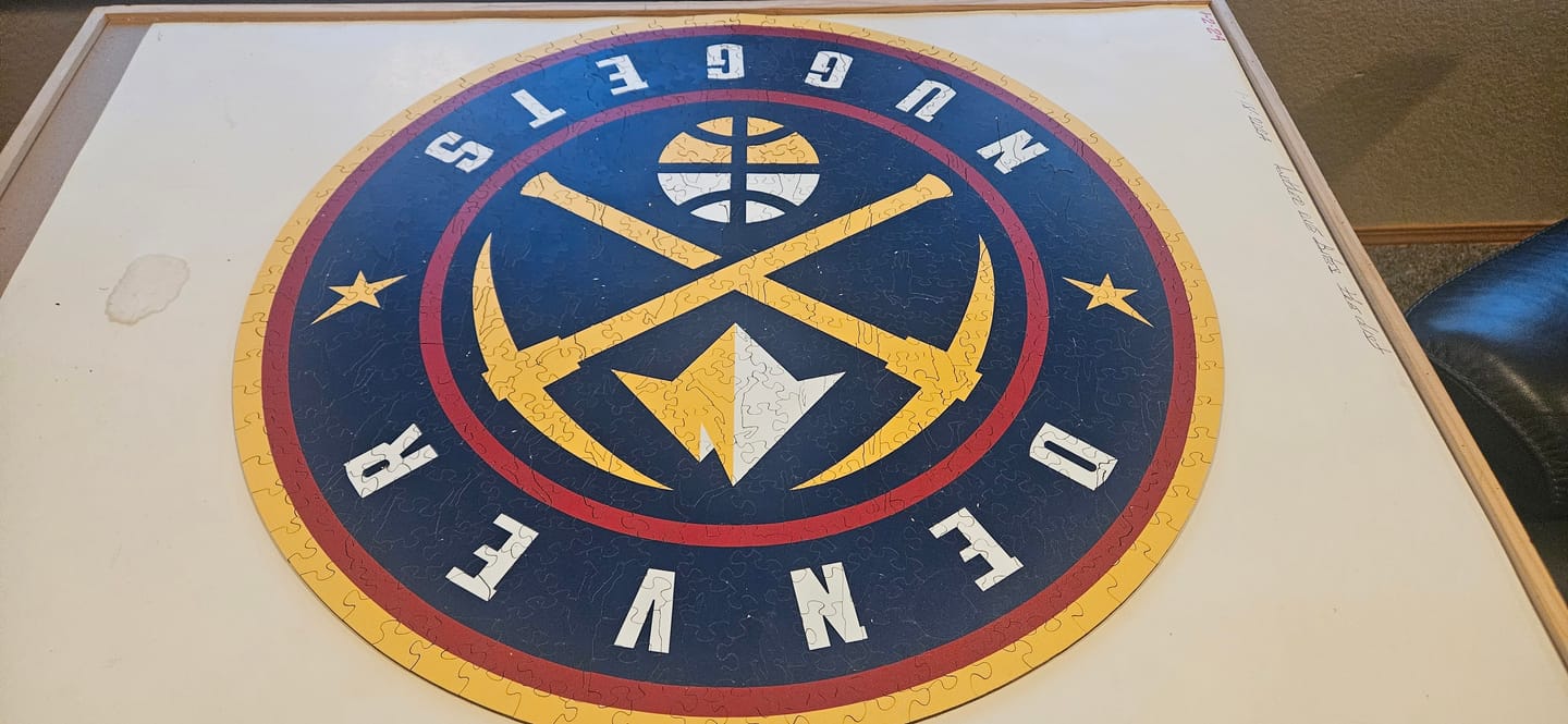 Customer photo review of Denver Nuggets™ - Wooden Puzzle