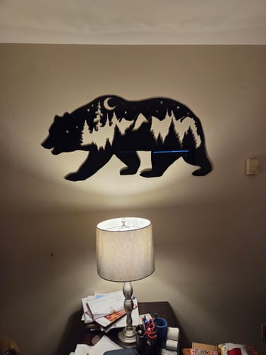 Customer photo review of Bear - Metal Wall Art