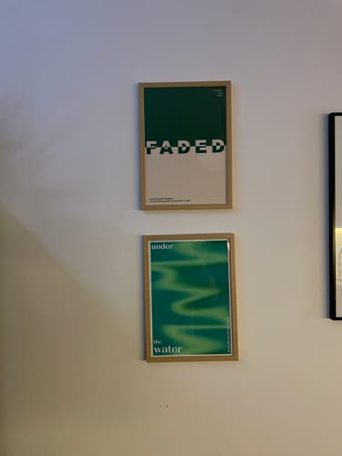 Kundenbewertung mit Foto zu Faded | Modernes Farbflächen-Poster