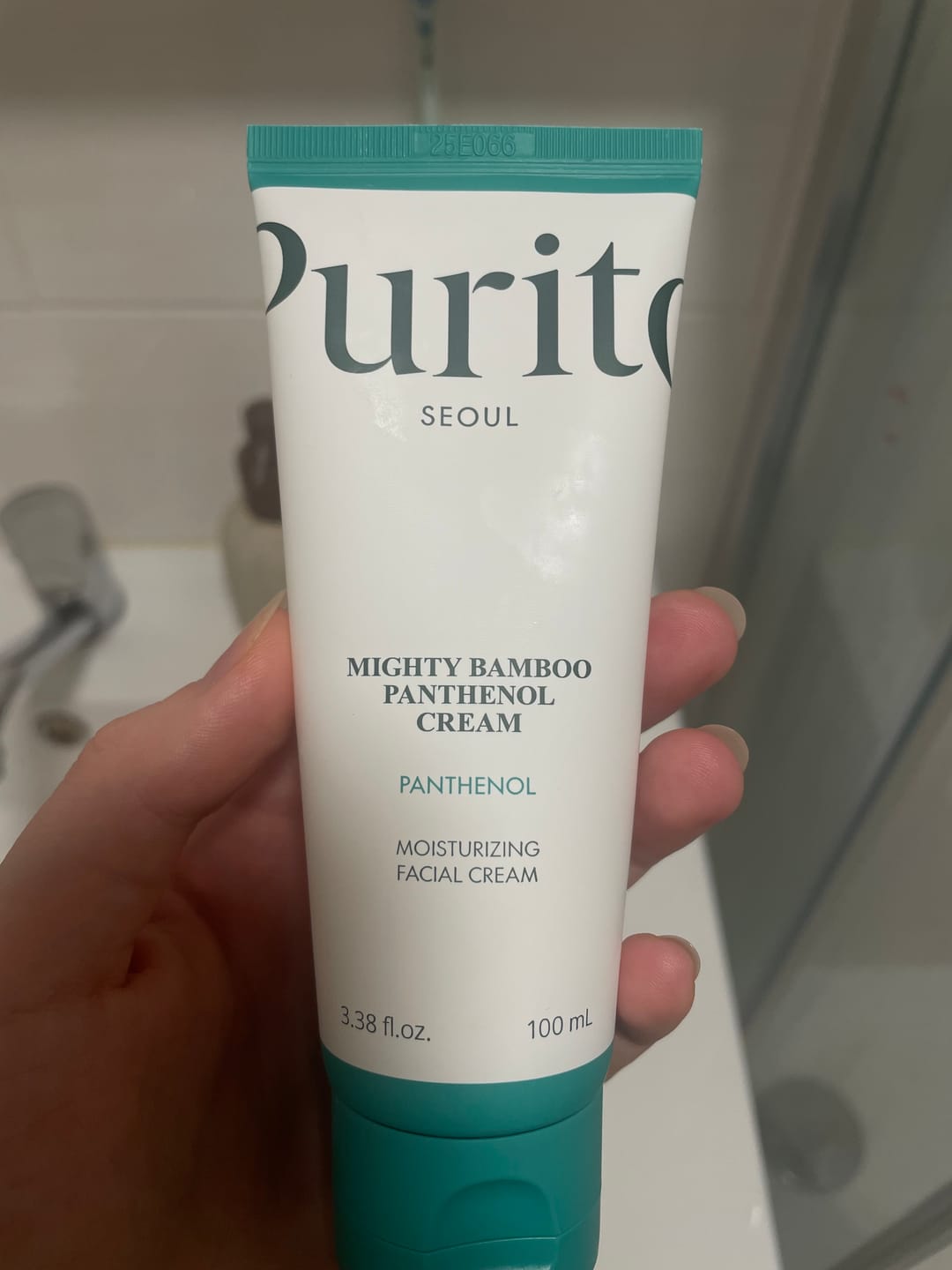 Customer photo review of Krēms sejai ar pantenolu PURITO Mighty Bamboo Panthenol Cream