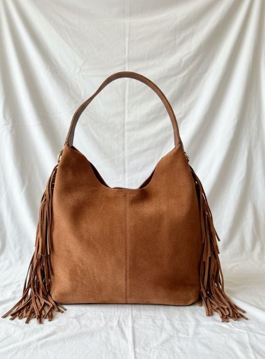 Customer photo review of Terra Püsküllü Yavrulu Süet Çanta – Taba