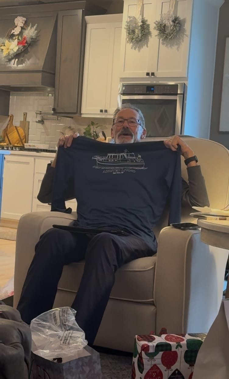 Customer photo review of Dri-Fit Custom Boat Shirts - Long Sleeve