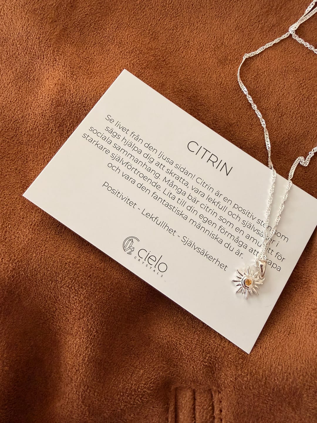 Customer photo review of Berlock Sol Citrin Silver