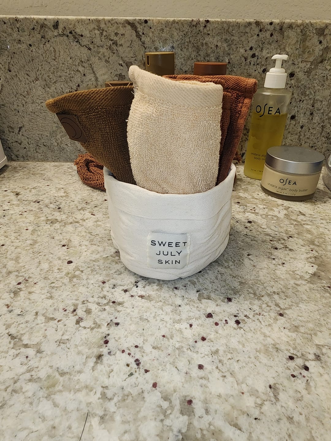 Customer photo review of Day + Night Face Towel Set (Set of 6)
