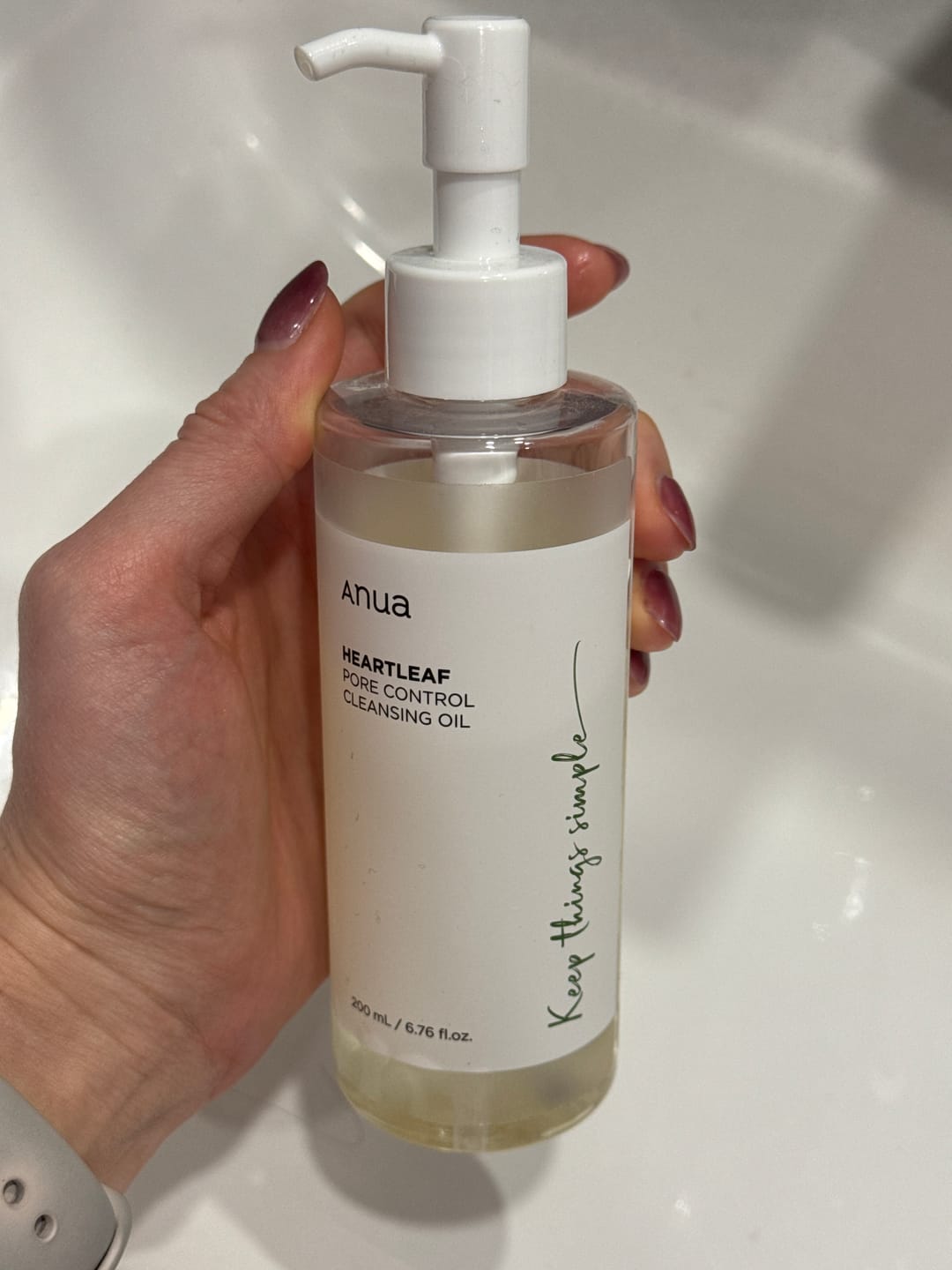 Customer photo review of Hidrofīlā eļļa dziļai poru attīrīšanai Anua Heartleaf Pore Control Cleansing Oil