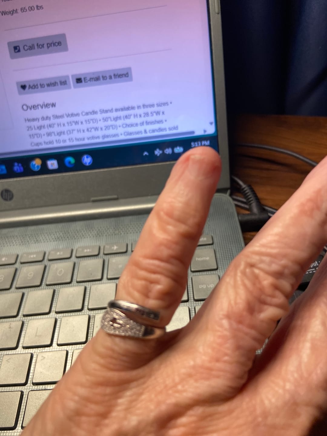 Customer photo review of "FAITH" Handmade Christian Family Ring in Zircon & 925 Sterling Silver (GIFTING OFFER)