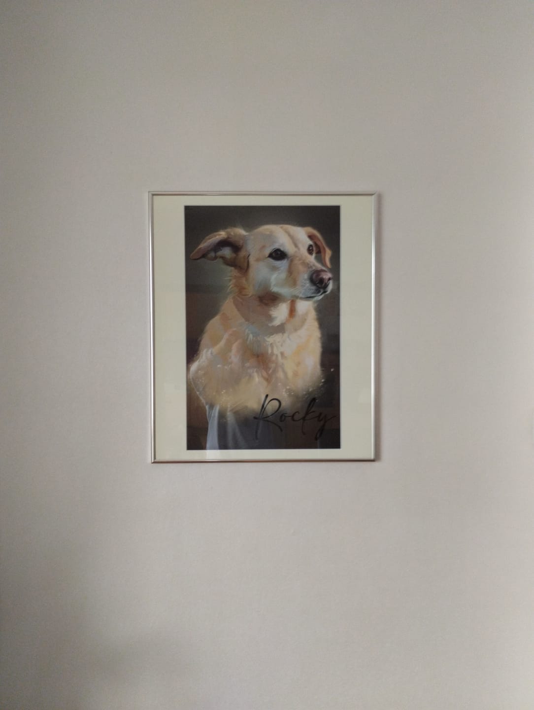 Customer photo review of Handgemaltes Haustierportrait auf Premium Leinwand im Realistischen Stil