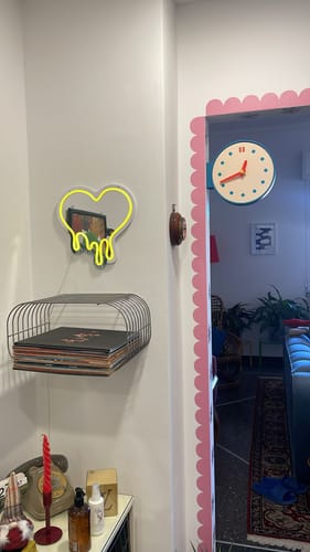 Customer photo review of Blue Corner View Clock