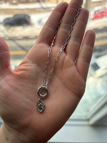 Customer photo review of Hashira Charm Necklace