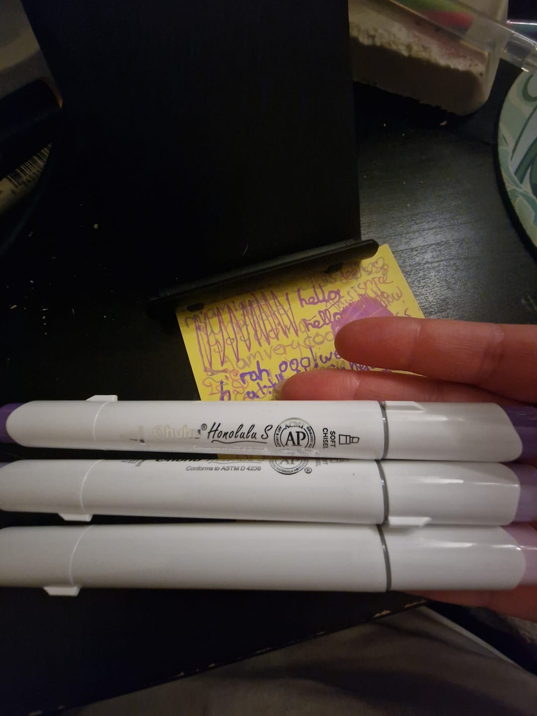 Customer photo review of Ohuhu Honolulu S 48 Colors Dual Soft Tips Alcohol Art Markers, Brush & Soft Chisel
