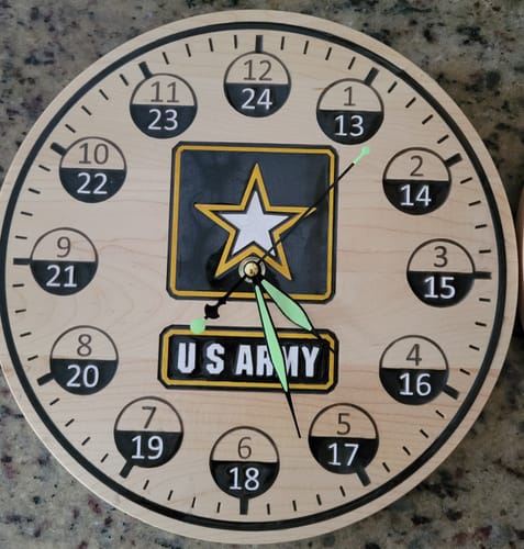 Customer photo review of Wall Clock Set - January