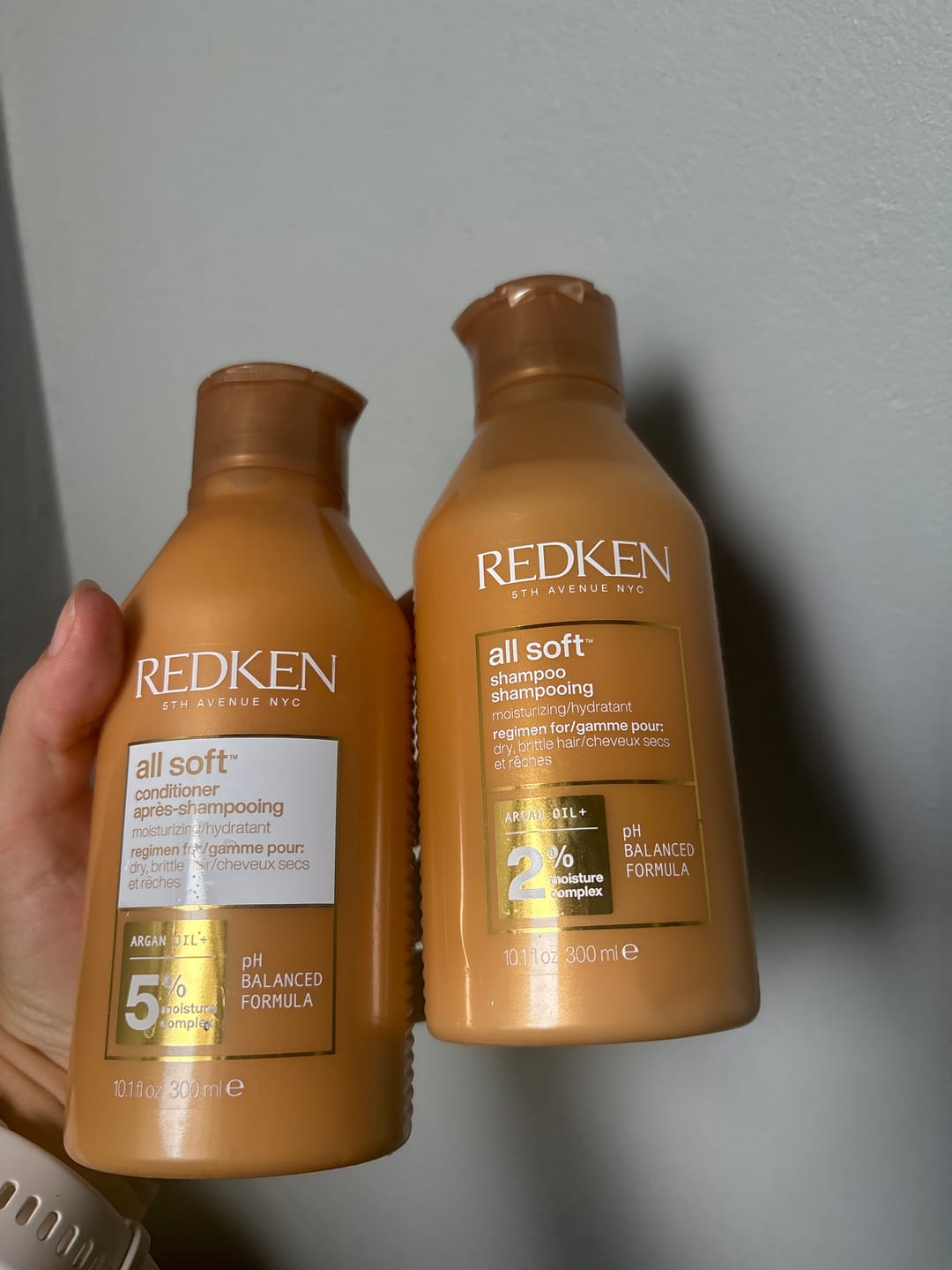 Customer photo review of Redken All Soft Bundle - Moisturizing Shampoo and Conditioner Set