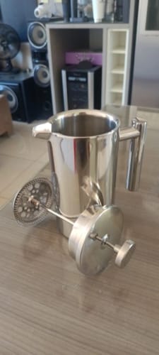 Customer photo review of Prensa francesa con filtro, cafetera hecha a mano de acero inoxidable, aislamiento de doble pared de alta calidad, 350ml/800ml/1000ml