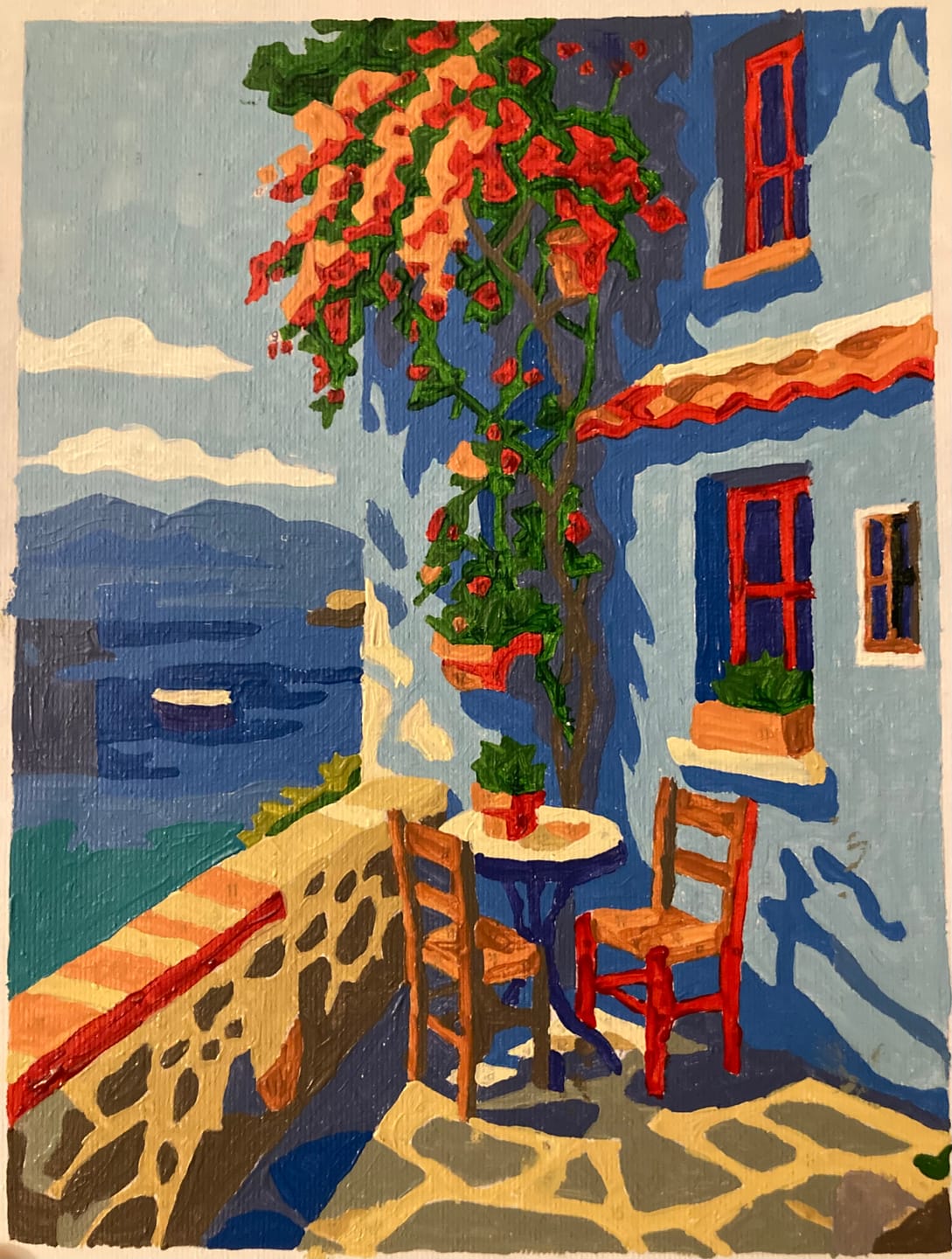 Customer photo review of 6 Mini Paintings - Mediterranen Set