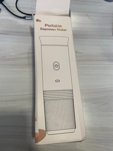 Customer photo review of Cafetera Espresso portátil eléctrica inalámbrica para coche y hogar, cafetera para acampar, cafetera de viaje en polvo con cápsula 3 en 1
