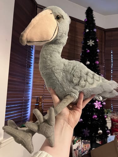Customer photo review of Shoebill Stork Bird Soft Stuffed Plush Toy