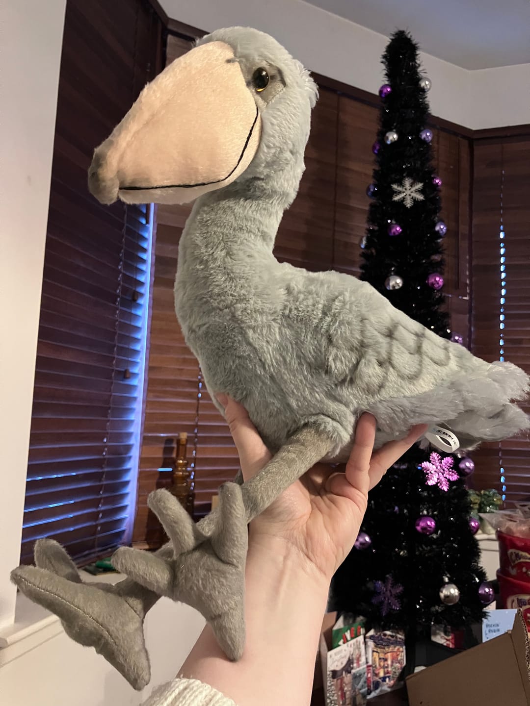 Customer photo review of Shoebill Stork Bird Soft Stuffed Plush Toy