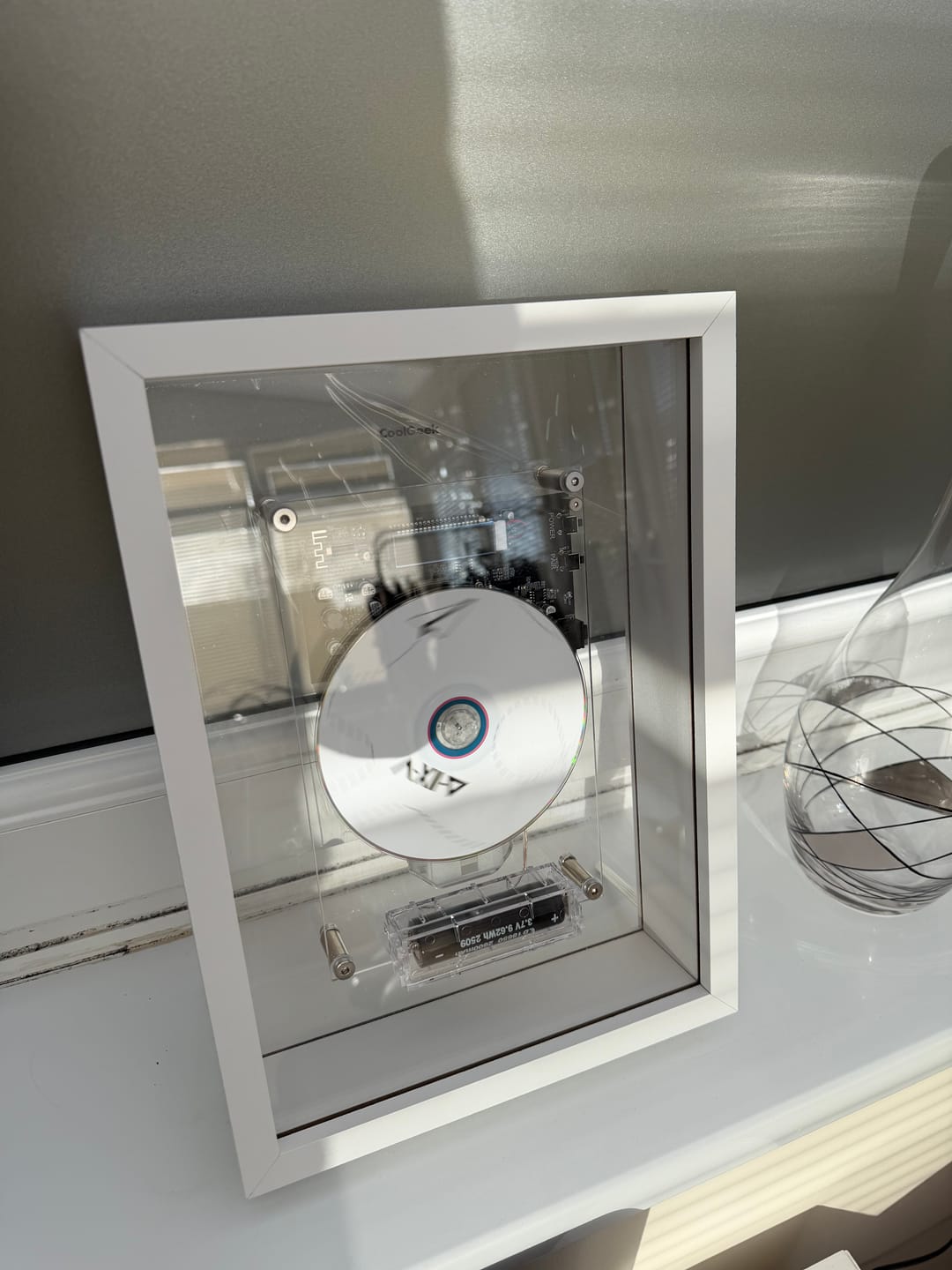 Customer photo review of M1 Music Frame CD Player