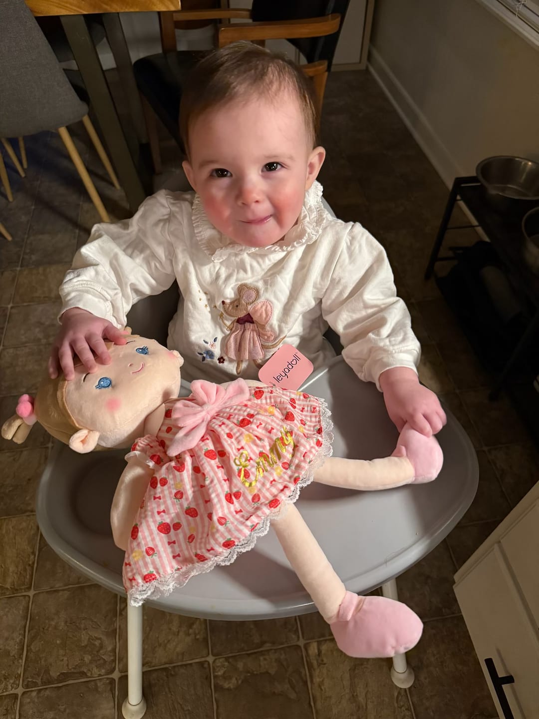 Customer photo review of Leyadoll Soft Plush Personalized Leya Doll, My First Baby Doll