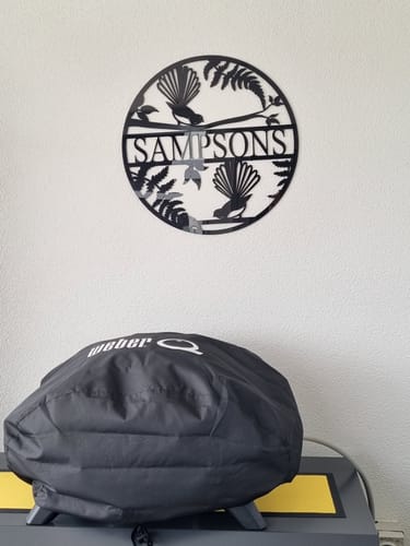 Customer photo review of Personalised Kiwiana Fantail Décor