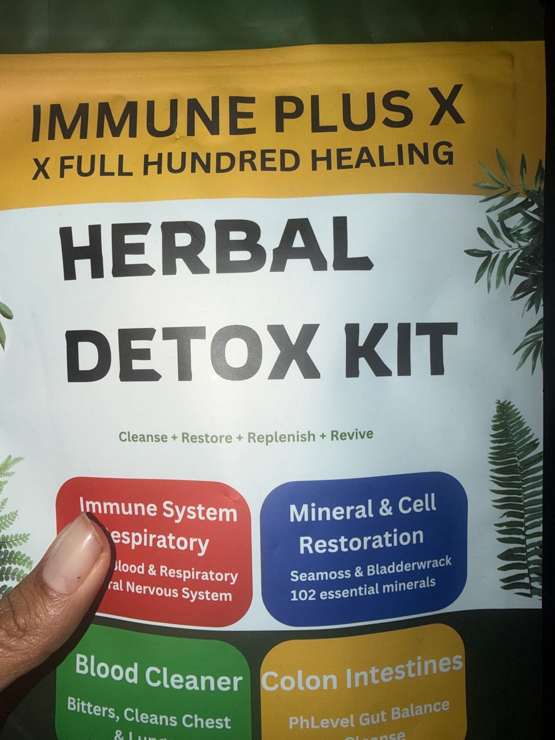 Customer photo review of Herbal Detox Revival Kit