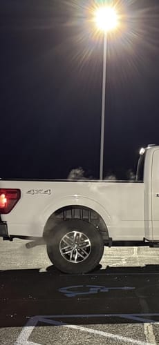 Customer photo review of Rough Country 4213A Rear Wheel Well Liners | Ford F-150 2WD/4WD (2021-2025)