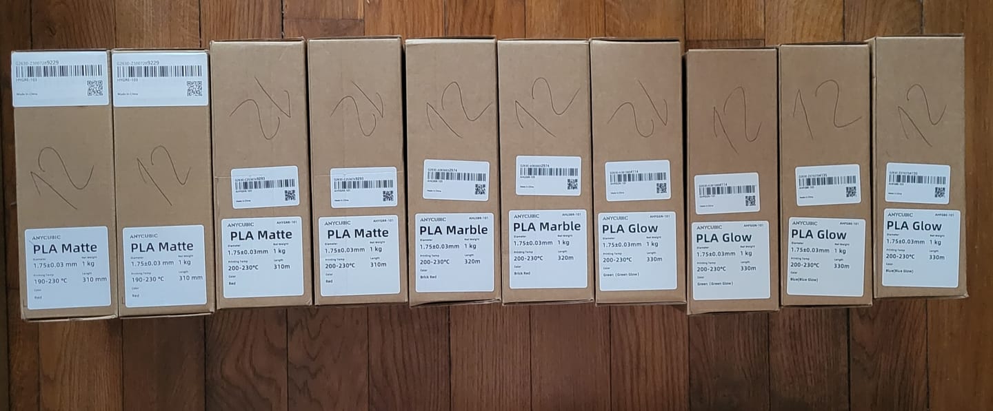 Customer photo review of Anycubic Boîte Mystère de Résine et de Filaments