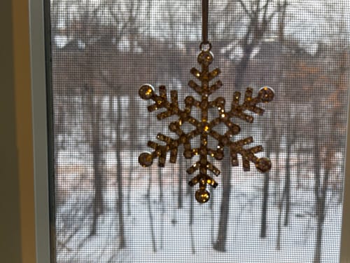 Customer photo review of Crystal Snowflake Ornament