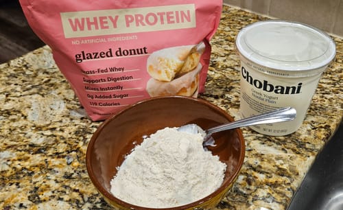 Customer photo review of Gourmet Whey Protein Powders