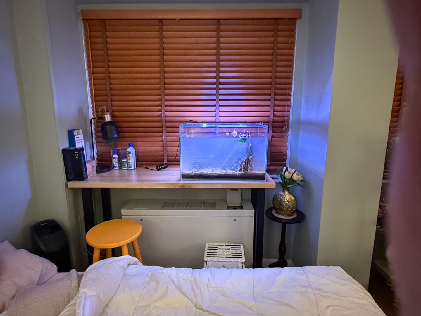 Customer photo review of 56-inch Hardwood Garage Workbench Top