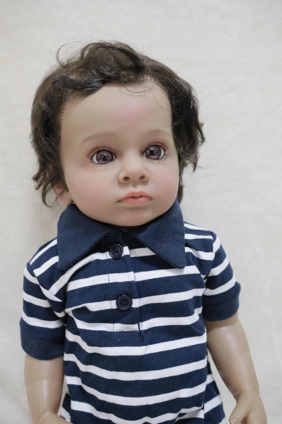 Customer photo review of "Hugo" – 22Inch Full Vinyl Silicone Reborn Baby Boy Doll