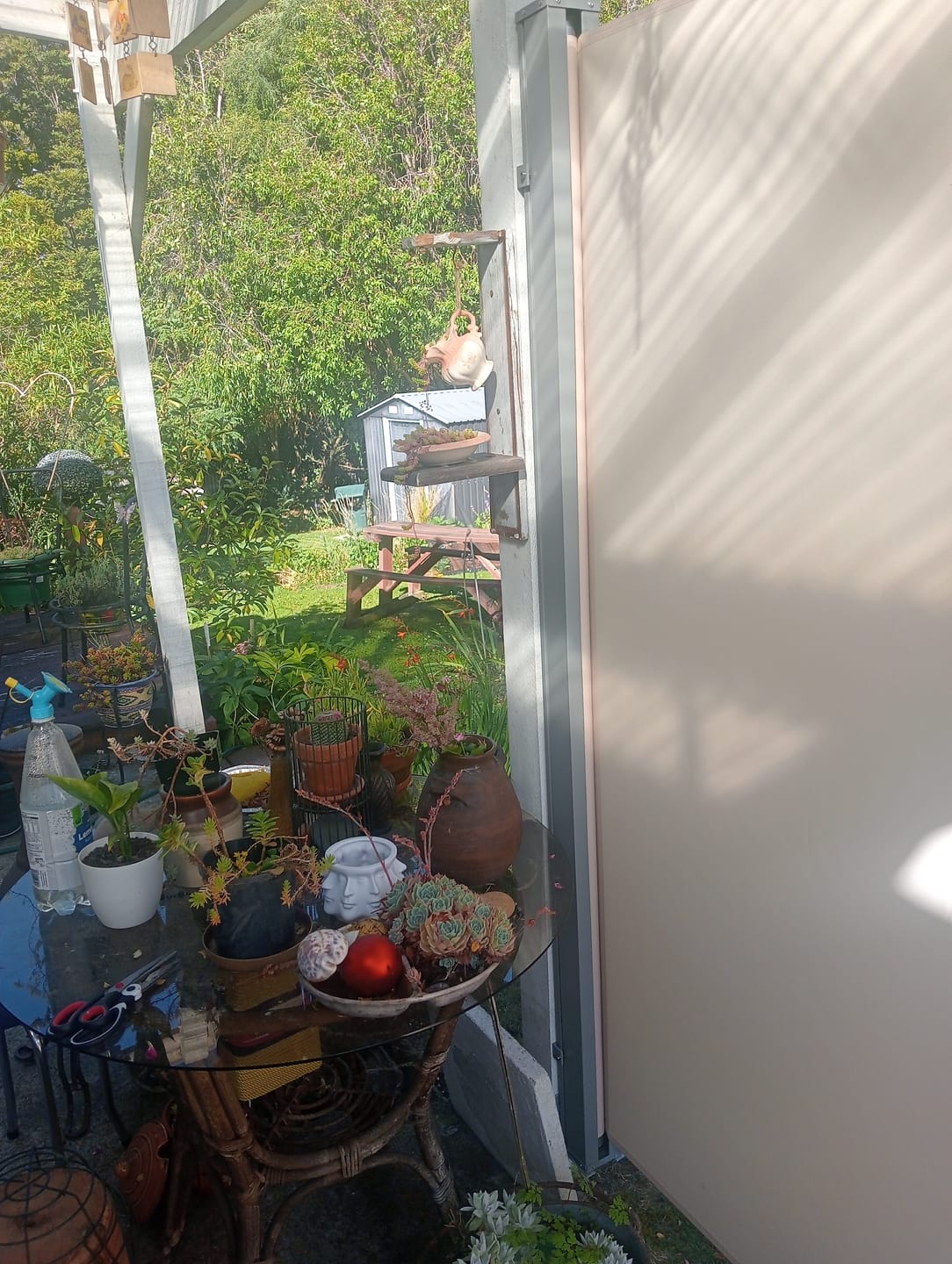 Customer photo review of Retractable Side Awning & Privacy Screen 2m X 3m