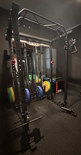 Customer photo review of EVOLPOW P3A Tank Upgraded All-in-One Power Rack Home Gym - Best Seller