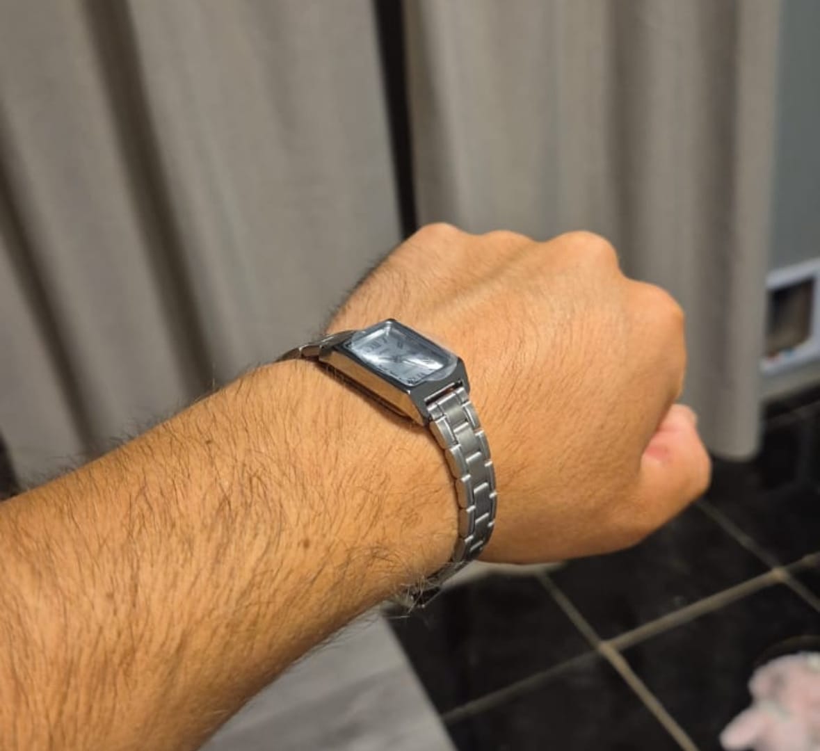 Customer photo review of Reloj Casio Tank Análogo LTP-V007D-7BUDF Acero Dial Plata