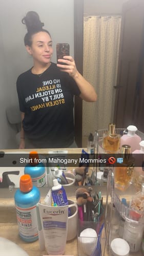 Customer photo review of Stolen Land  Premium Unisex T-Shirt