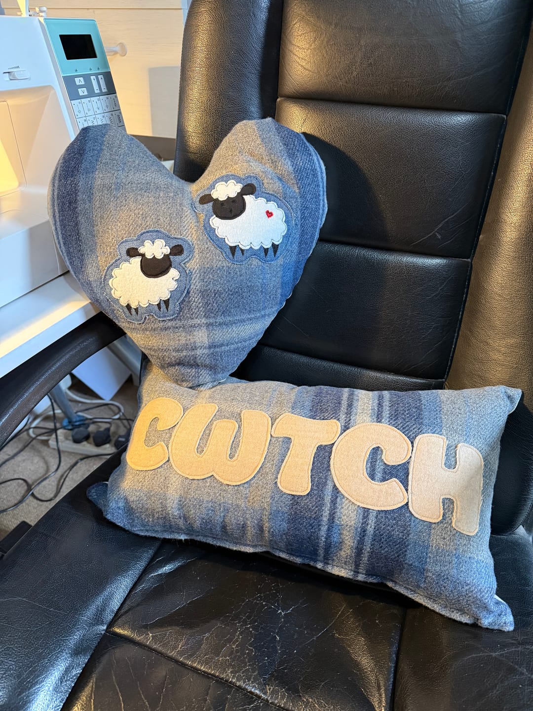 Customer photo review of Tartan Wool Touch Fabric
