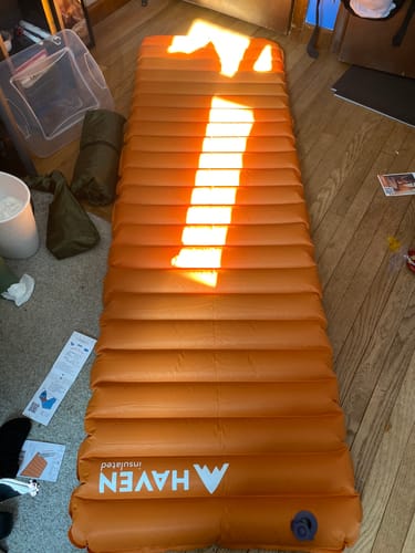 Customer photo review of Haven Tent Pad