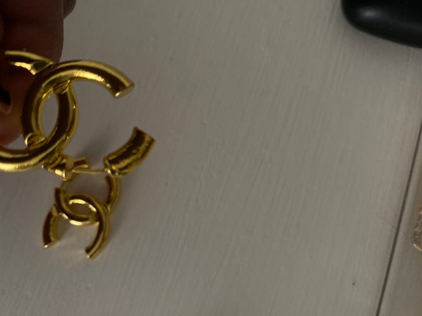 Customer photo review of C Hang Earrings
