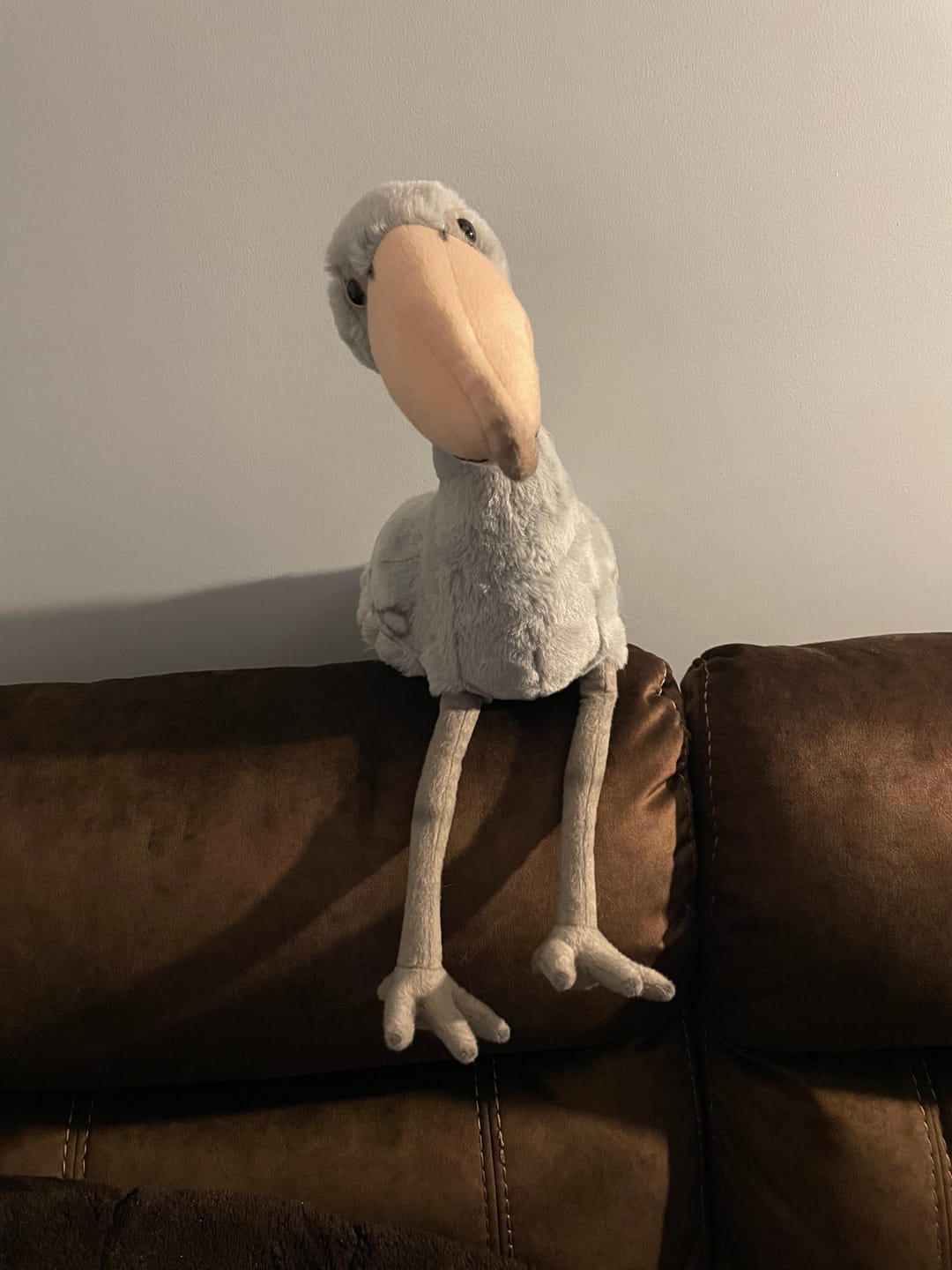 Customer photo review of Shoebill Stork Bird Soft Stuffed Plush Toy