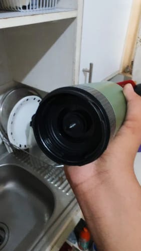 Customer photo review of Cafetera Espresso portátil eléctrica inalámbrica para coche y hogar, cafetera para acampar, cafetera de viaje en polvo con cápsula 3 en 1