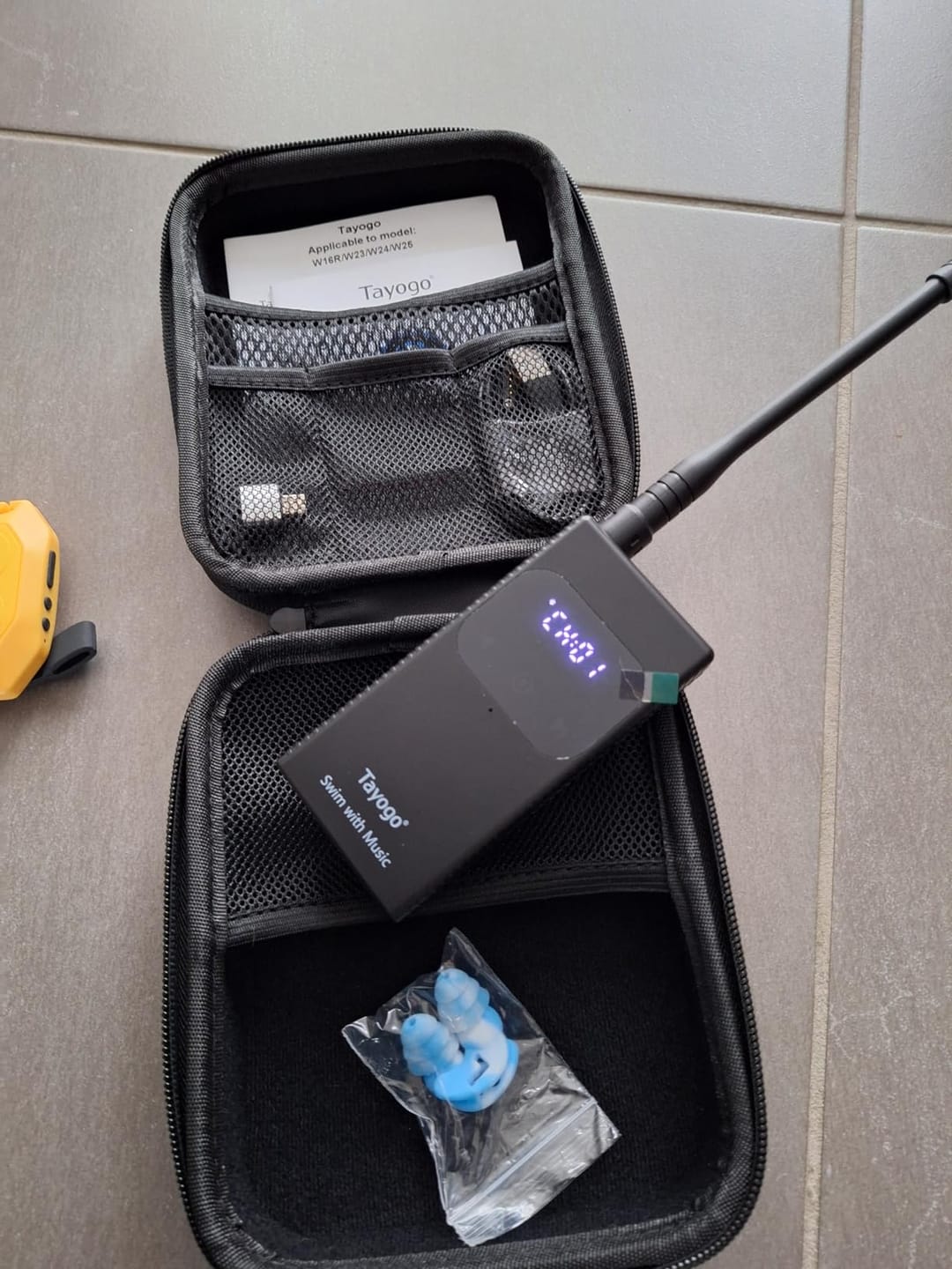 Customer photo review of For the Coach--Tayogo T6 + W24 Wireless Swim Coach Communication System