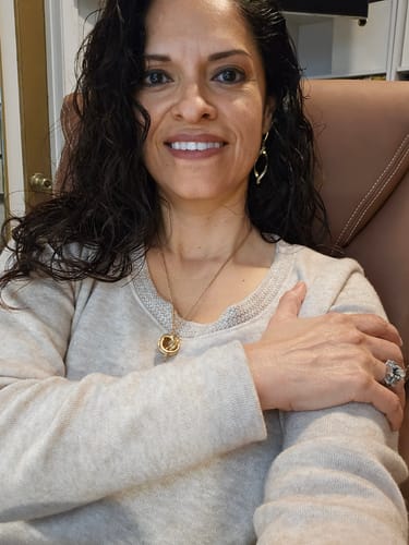 Customer photo review of Oatmeal Ultra Soft Faux Cashmere